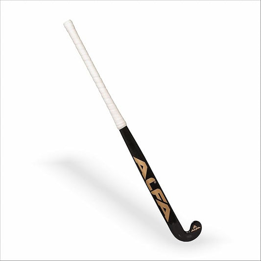ALFA Indoor I50 Hockey Stick | Color : Black | Material : 50% Carbon Composite |Dual Core Technology | Hybrid Composite Structure | Enhanced Control | Lightweight and Durable