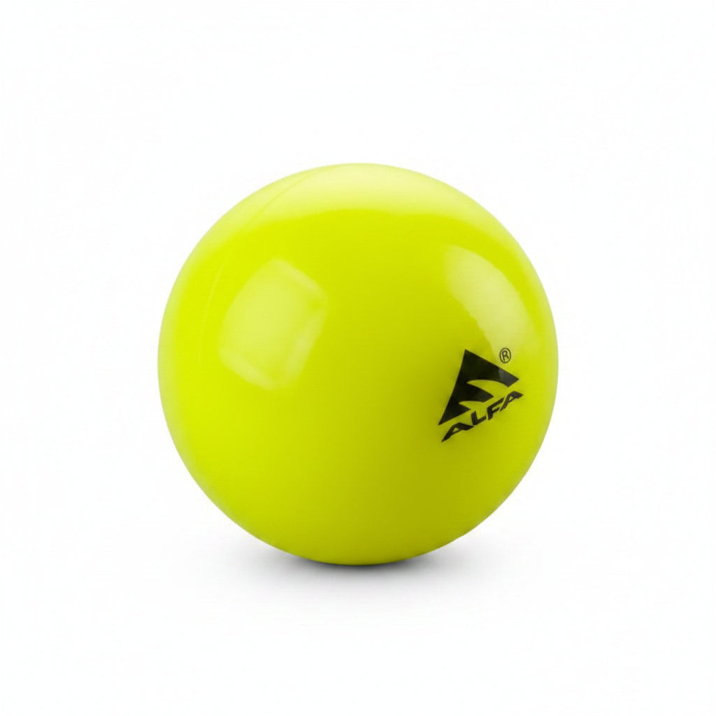ALFA AB-93 Smooth Field Hockey Ball | Color : Yellow | Size : Standard | PU Material | Smooth Surface : Precision and Control | Optimal Performance |Training and Matches .